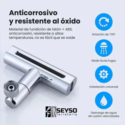 Grifo Giratorio 360° Multifuncional Universal. ✔️Ahorro de agua ✔️Flexibilidad ✔️Alcance total.