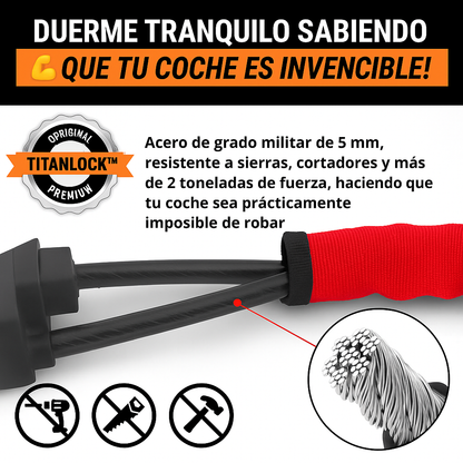 🔒 TitanLock™ Traba Volante Antirrobo - Evita Robos y Gana Tranquilidad Diaria 🚗